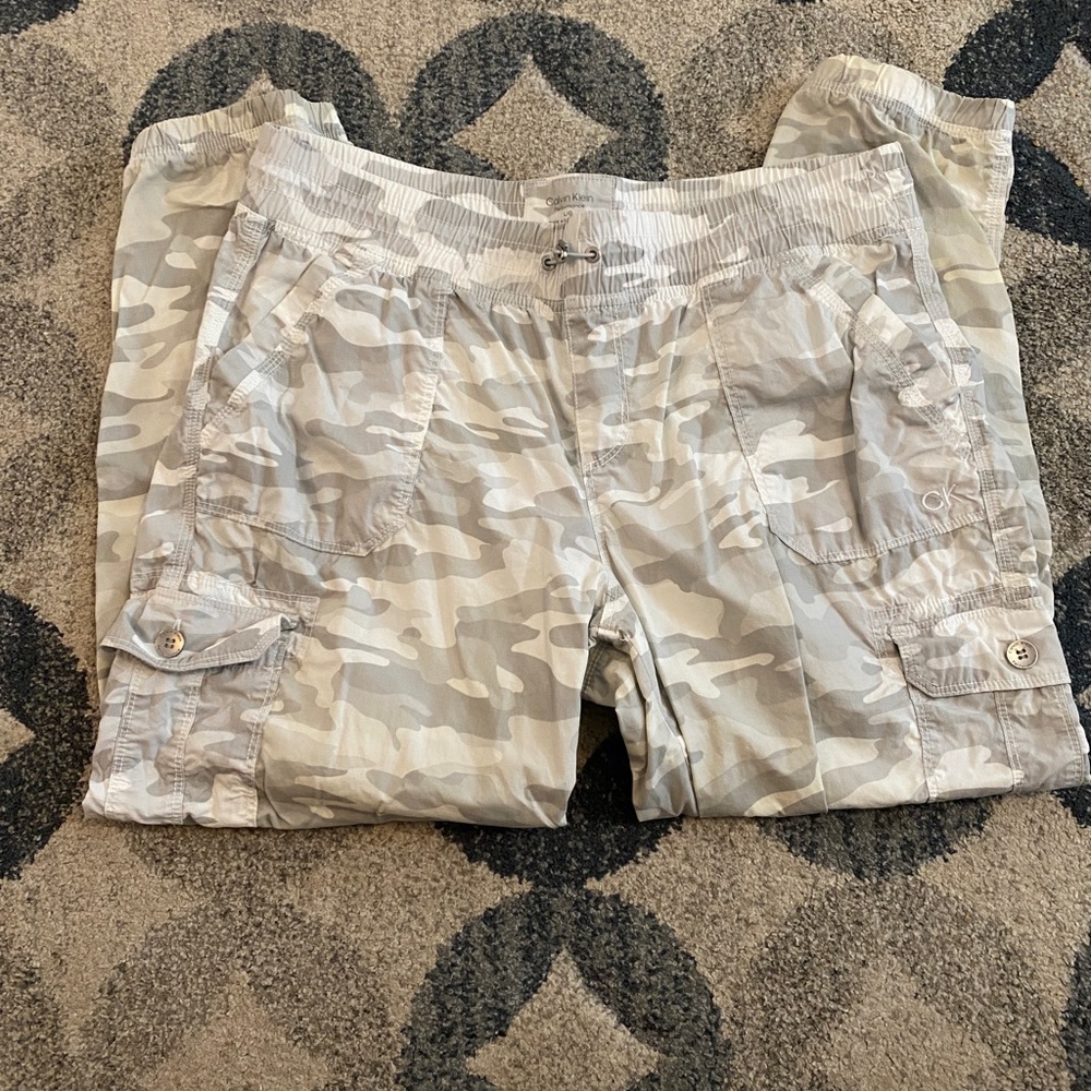 Gray camo joggers